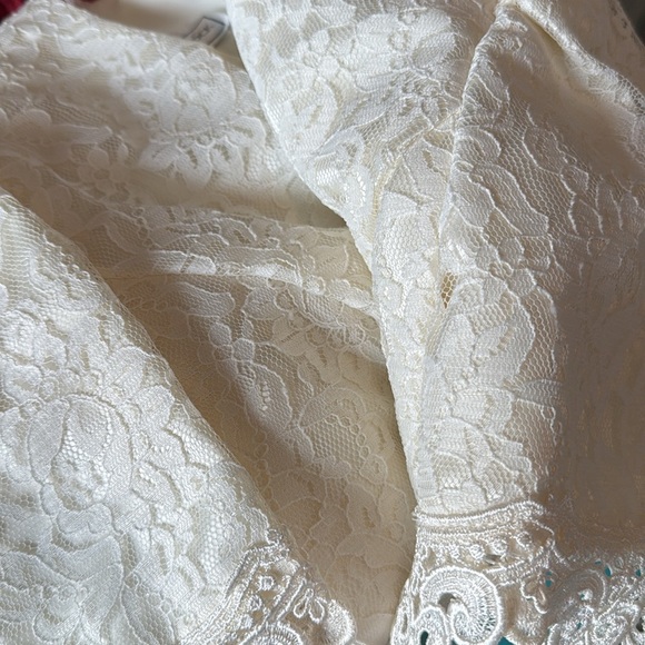 Vintage Scott McClintock 2 Piece Top & Maxi Skirt Cream Wedding Size 8 - Picture 5 of 10